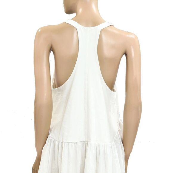 Daily Practice Anthropologie Spring Fling Racerback Mini Dress Ivory XL 280177 - Picture 11 of 11